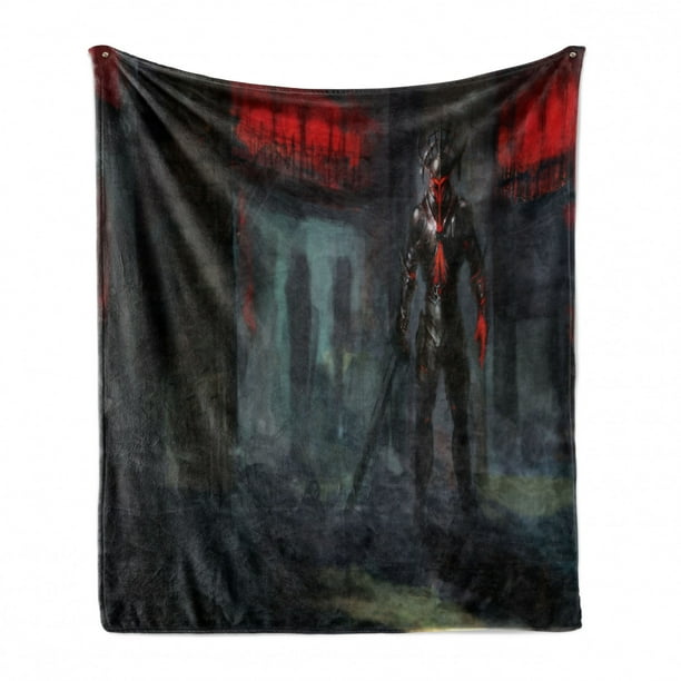 Cozy Plush for Indoor and Outdoor Use Ambesonne Fantasy World Soft Flannel Fleece Throw Blanket Fictional Reverent Character in Building Dark Gothic Demonic Devil Print Grey and Red 50 x 60 Cozy Plush for Indoor and Outdoor Use Ambesonne Fantasy World Soft Flannel Fleece Throw Blanket Fictional Reverent Character in Building Dark Gothic Demonic Devil Print Grey and Red 50 x 60